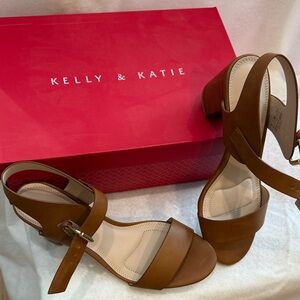 Kelly & Katie Tan Heeled Sandals